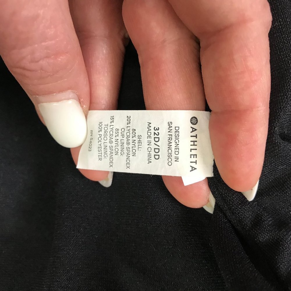 Athleta Bra-Sized High Neck Hardware Loop Tankini - Picture 3 of 15